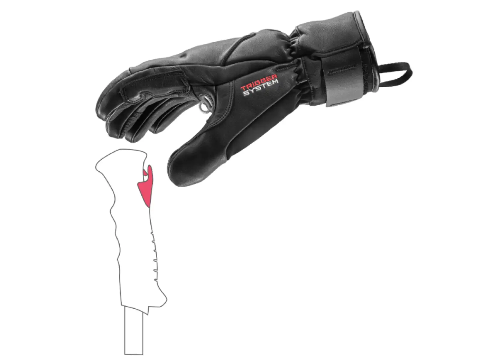 Leki Hevon Prime 3D gloves Black
