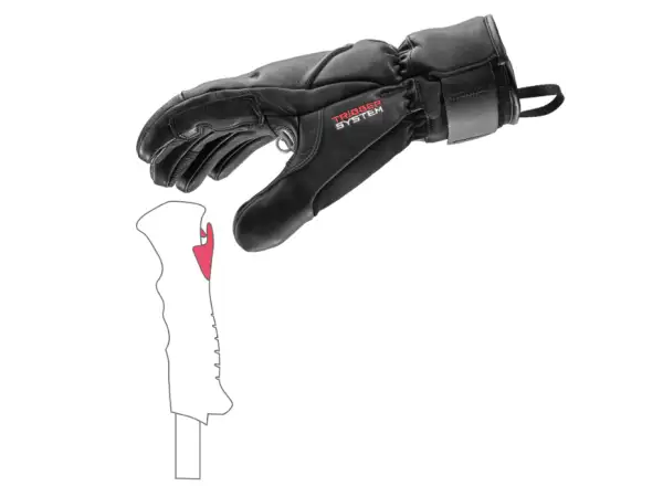 Leki Hevon Prime 3D gloves Black