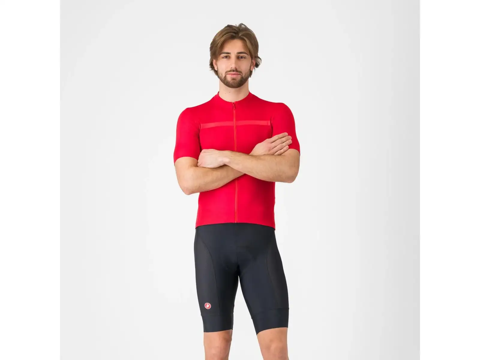 Castelli Competizione 2 men's shorts with insert and braces Black
