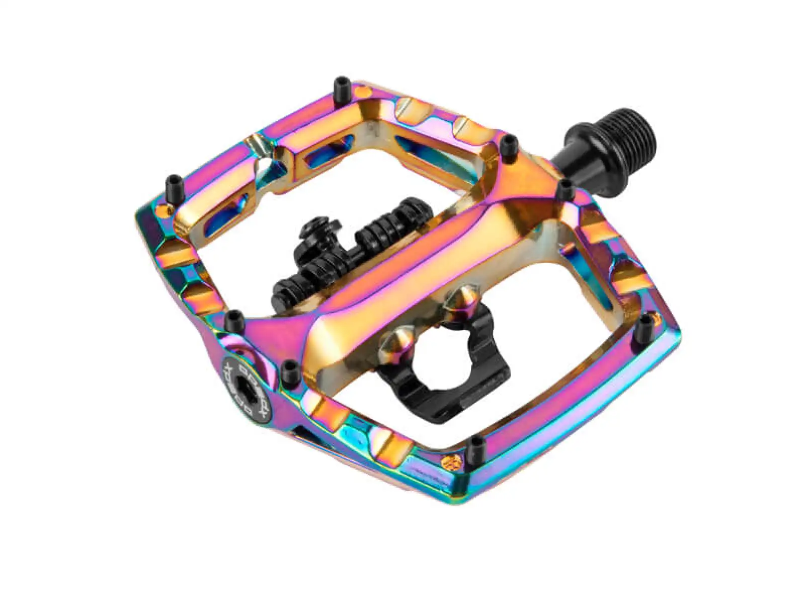 X-pedo Ambix single-sided clipless pedals oil slick