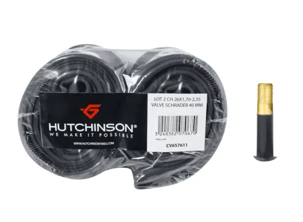 Hutchinson Standard MTB tube 26x1.70-2.35" Schrader valve 40 mm 2 pieces