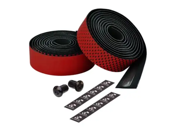 Ciclovation Advanced Leather Touch handlebar tape black/red