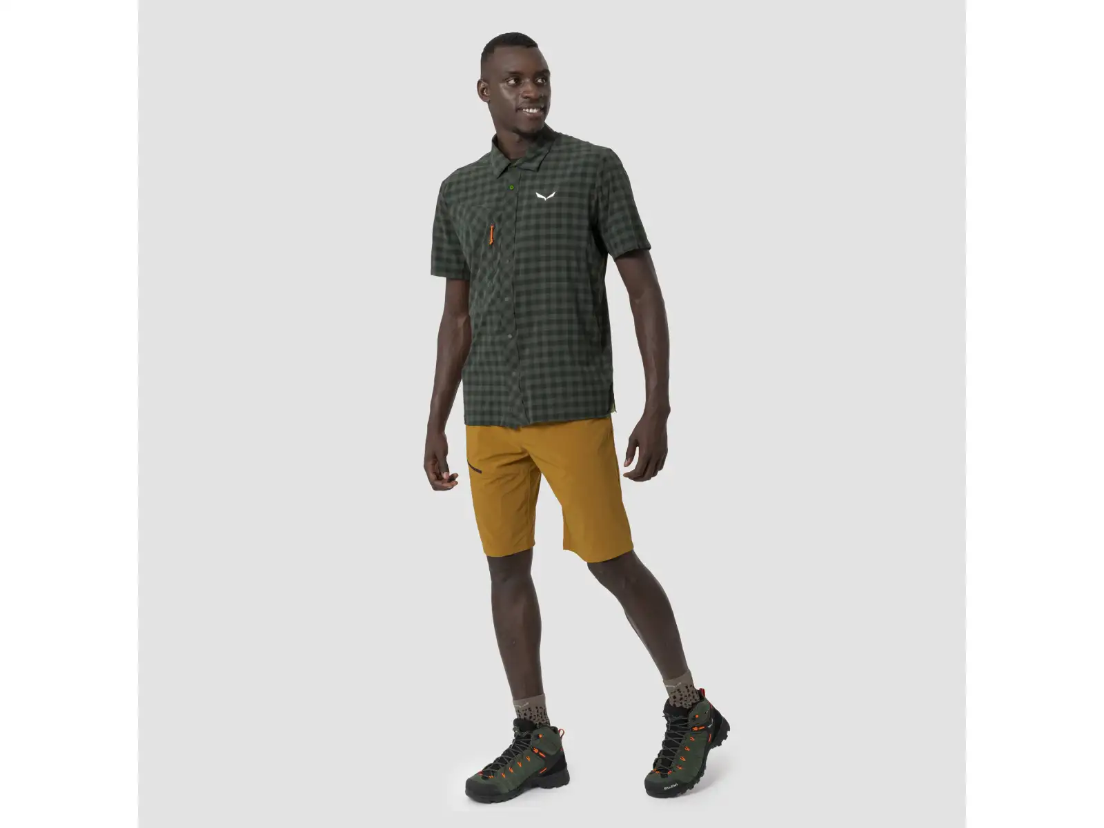 Salewa Puez Dry men's shirt Dark Olive