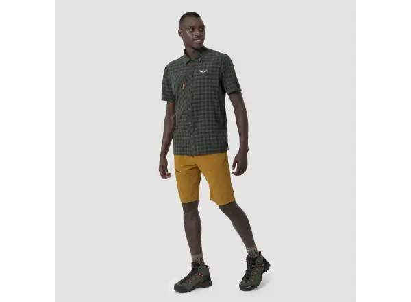 Salewa Puez Dry men's shirt Dark Olive