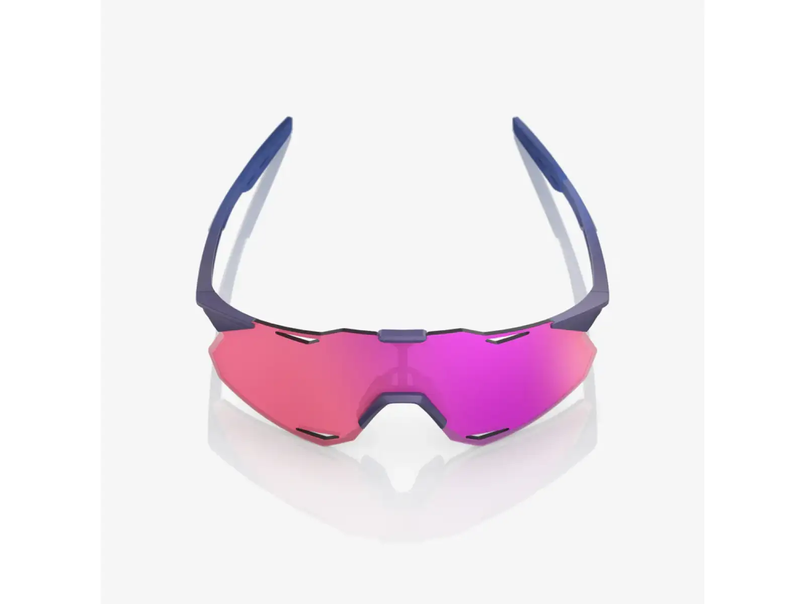 100% Hypercraft XS glasses Satin Storm Metallic/Purple Multilayer Mirror