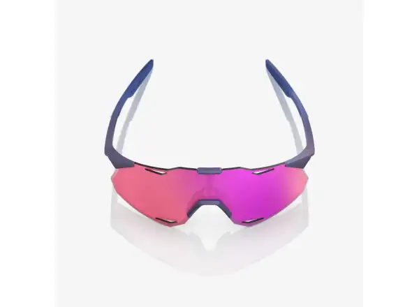 100% Hypercraft XS glasses Satin Storm Metallic/Purple Multilayer Mirror