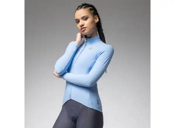 Alé R-EV1 Warm Race 2.0 women's insulated jersey long sleeve Sky Blue