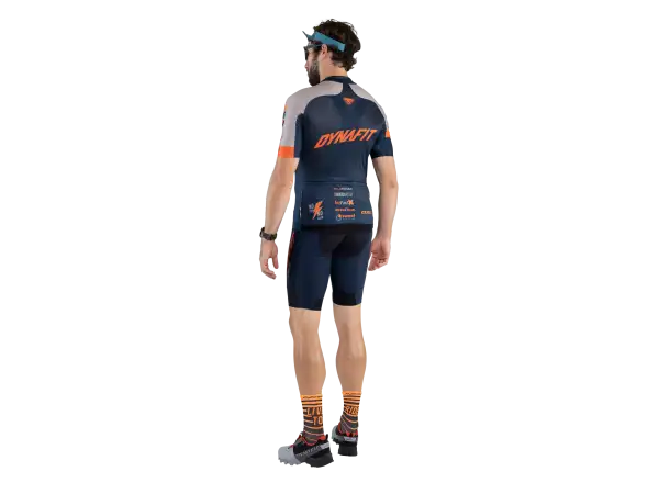 Dynafit Squad men's bib shorts with padding Blueberry