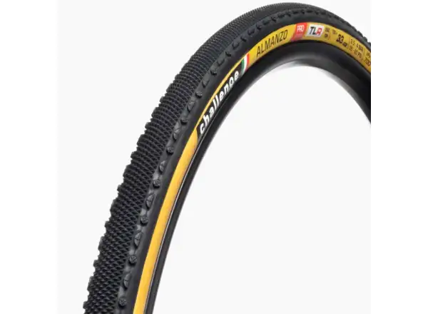 Challenge Almanzo TLR Pro 28" gravel tire kevlar Black/Tan