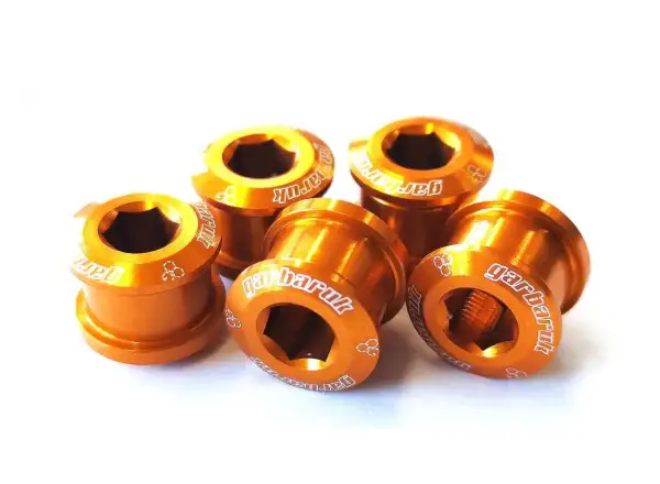 Garbaruk chainring bolt set Orange
