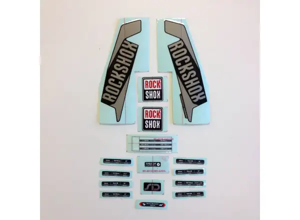 Rock Shox Decal Kit SID 26/27.5/29" Silver/Diffusion Black fork decals