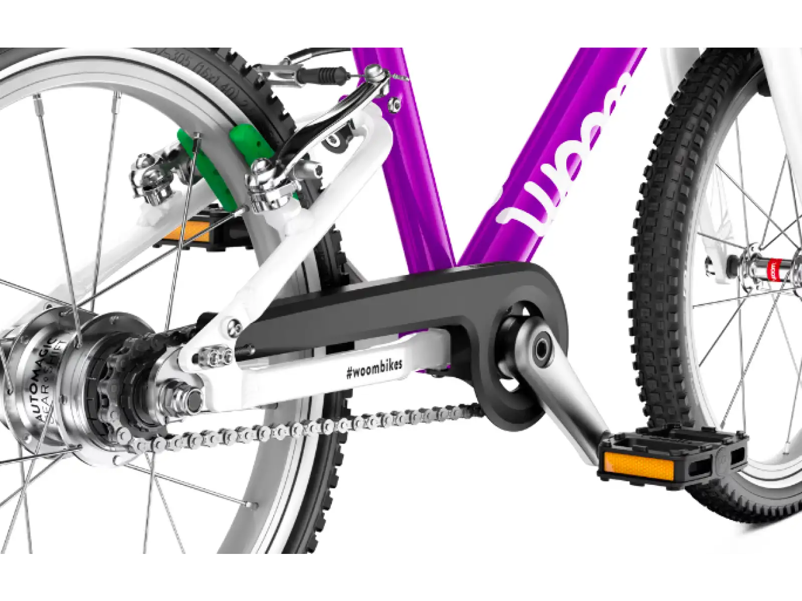Woom 3 Purple Automagic 16" children's bike
