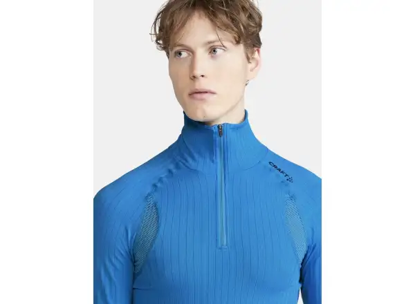 Craft Active Extreme X Zip men's long sleeve shirt blue
