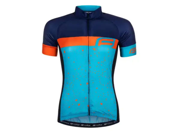 Force Spray Lady jersey short sleeve blue/orange