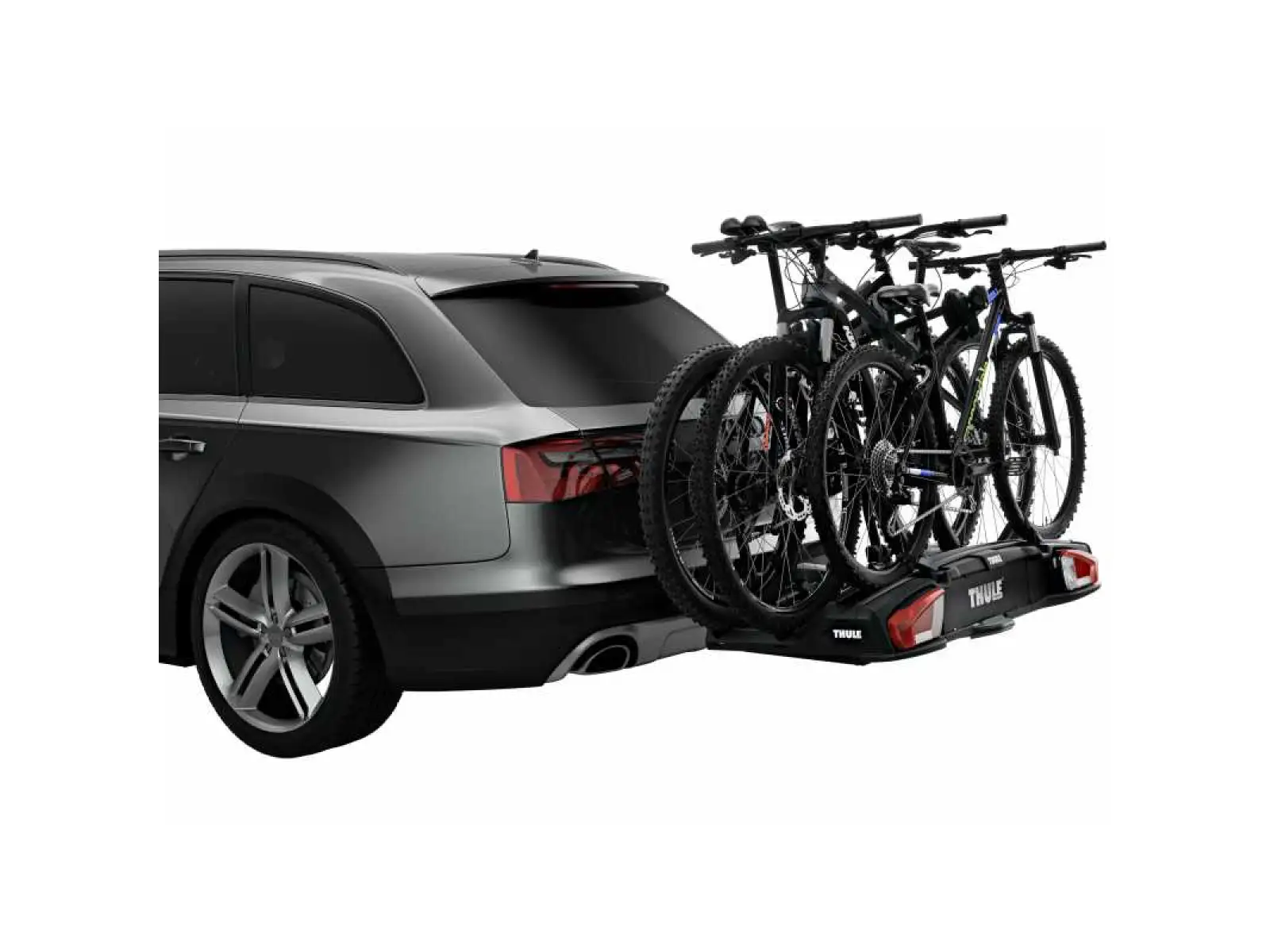 Thule VeloSpace XT carrier on tow bar for 3-4 bikes