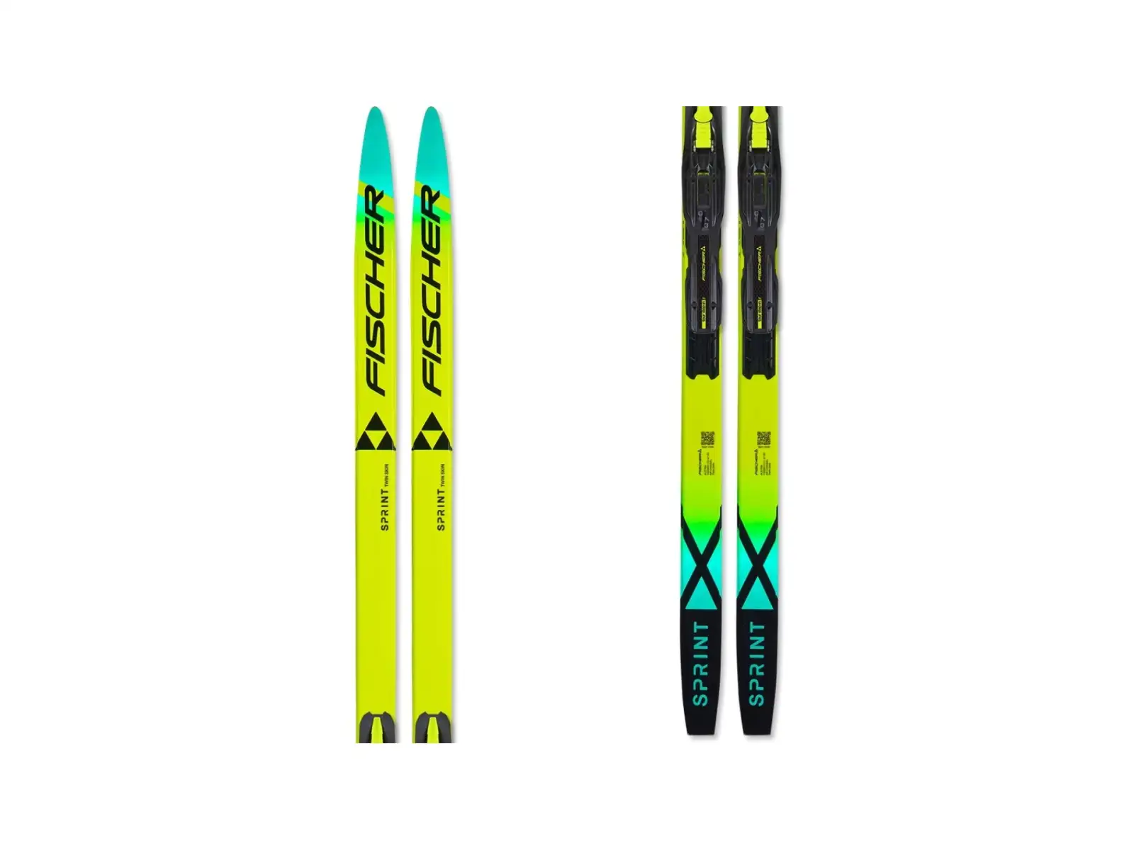 Fischer Twin Skin Sprint cross-country skis + Tour Step-In Jr IFP binding set