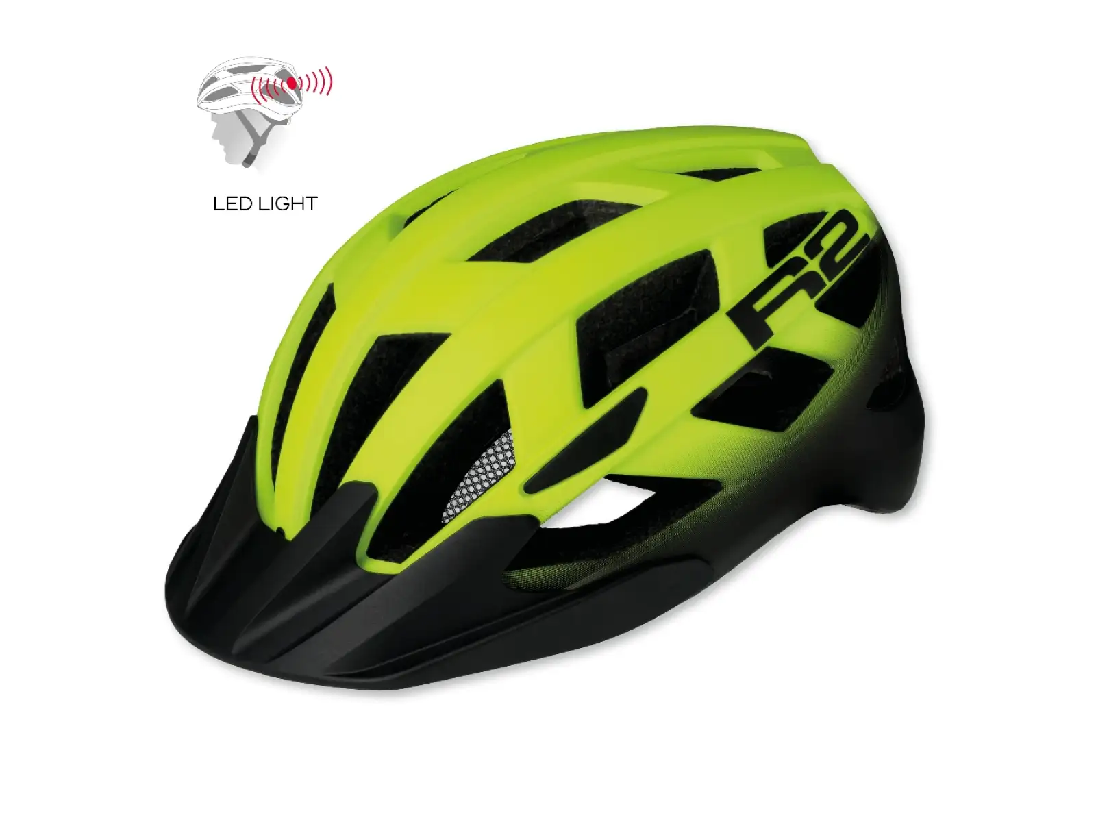 R2 Lumen cycling helmet neon yellow/black