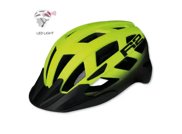 R2 Lumen cycling helmet neon yellow/black