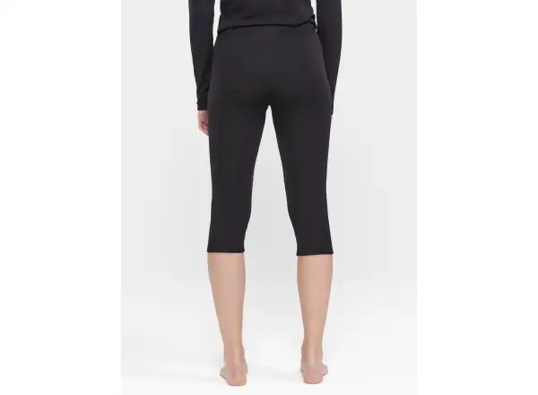 Craft ADV Wool Merino women's base 3/4 pants black