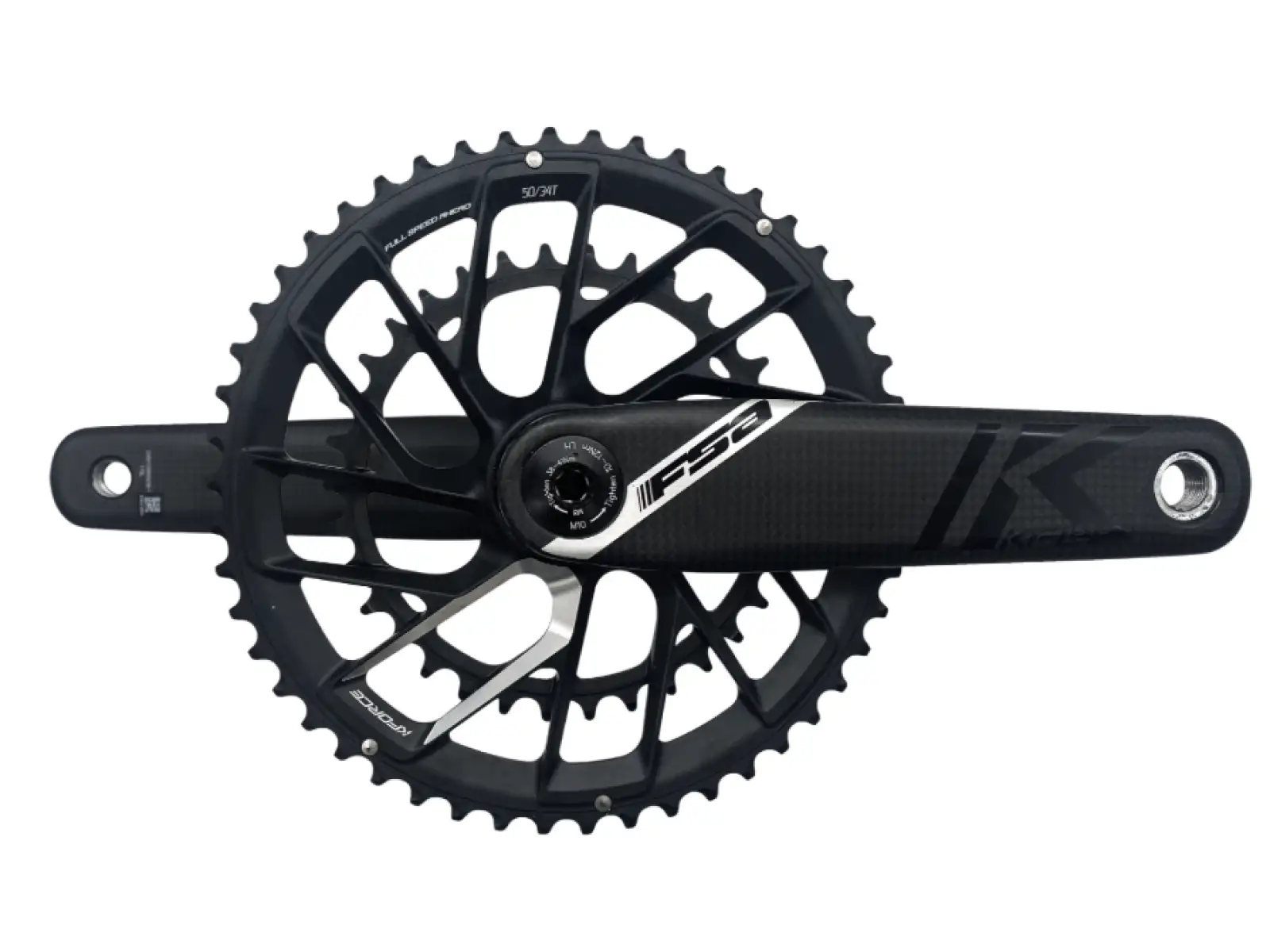 FSA K-Force Team Edition road cranks 170 mm with chainrings 50x34 teeth