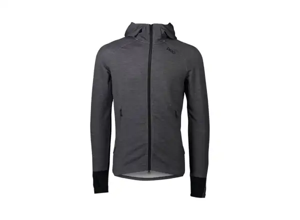 POC Merino Zip Hood men's sweatshirt Sylvanite Grey Melange