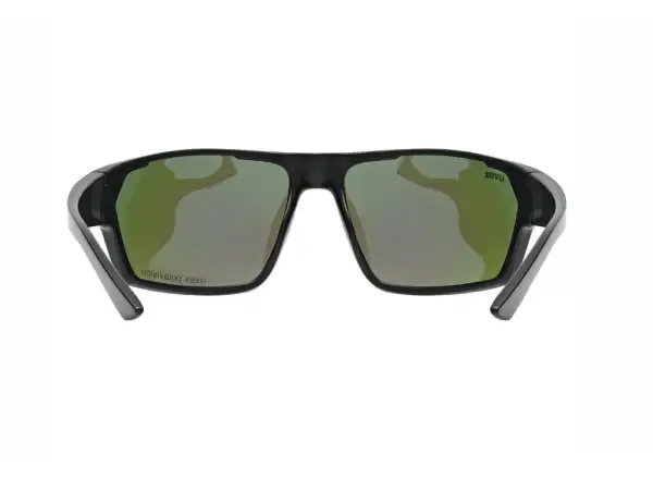 Uvex Sportstyle 233 Polavision glasses Black Matt/Mirror Green