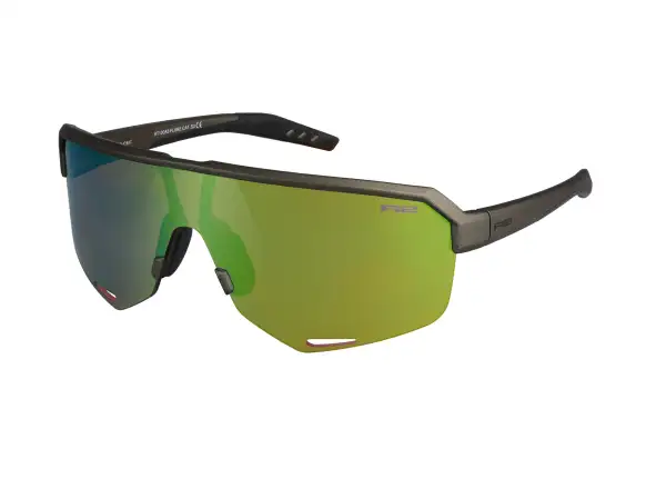R2 Fluke sunglasses green-gray/brown/green chrome