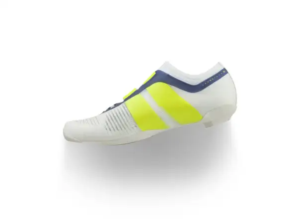 Fizik Vento Vega Carbon road cycling shoes White/Yellow Fluo