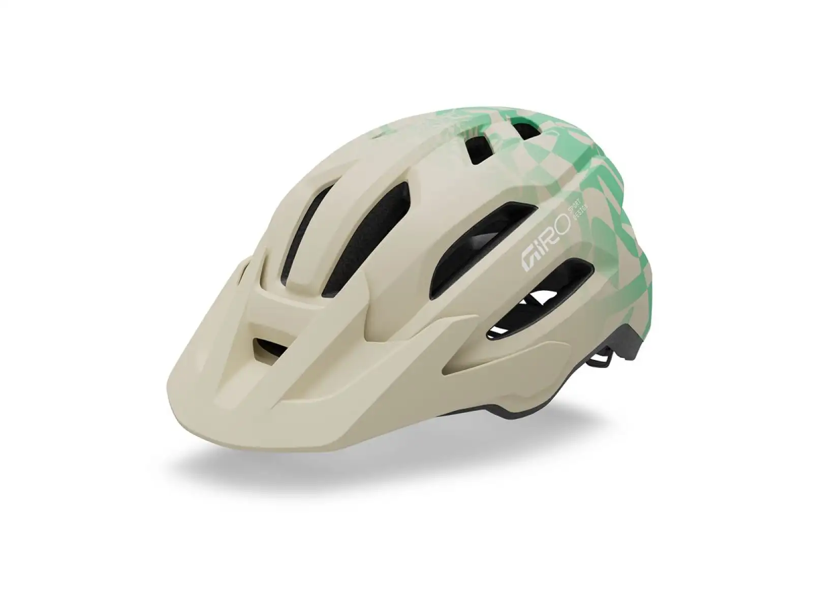 Giro Fixture II helmet Mat Stone/Green Rush