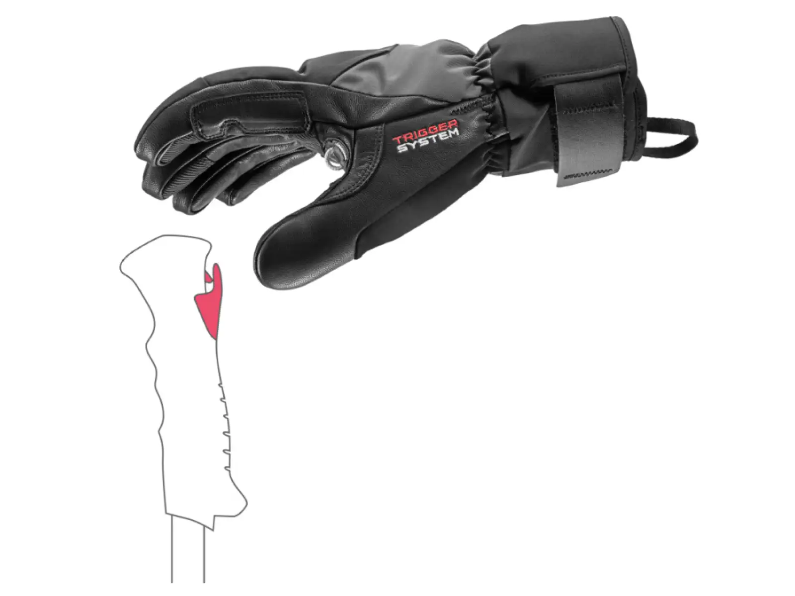 Leki Hevon Thermo 3D downhill gloves Black