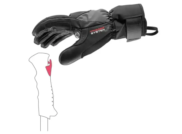 Leki Hevon Thermo 3D downhill gloves Black