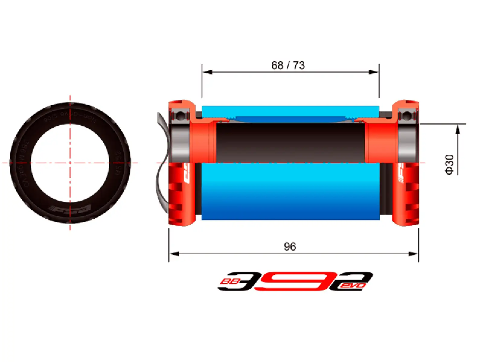FSA MegaEVO 392 MTB bottom bracket