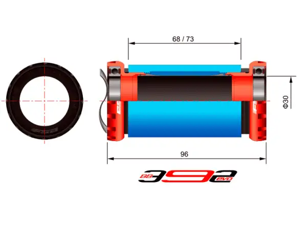 FSA MegaEVO 392 MTB bottom bracket