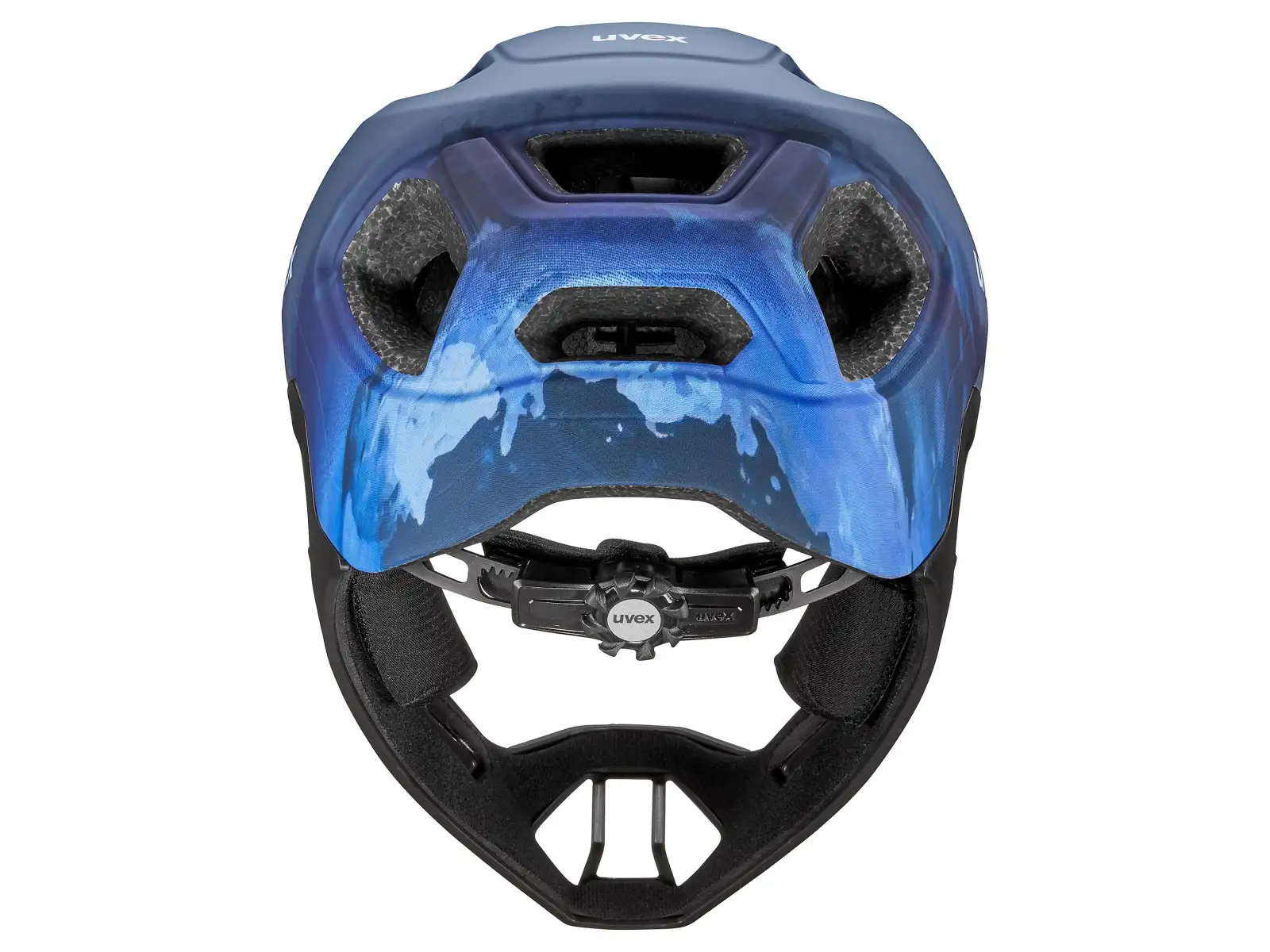 Uvex React JR Fullface MTB helmet Dusk blue matt