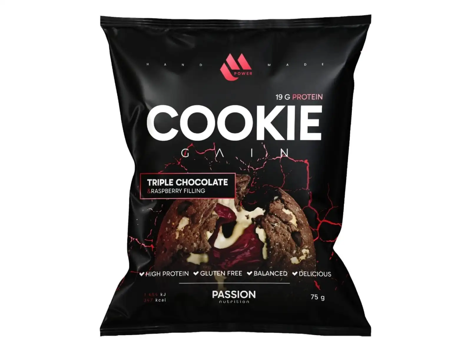 Passion MPower Cookie Gain 75g Three kinds of chocolate raspberry filling