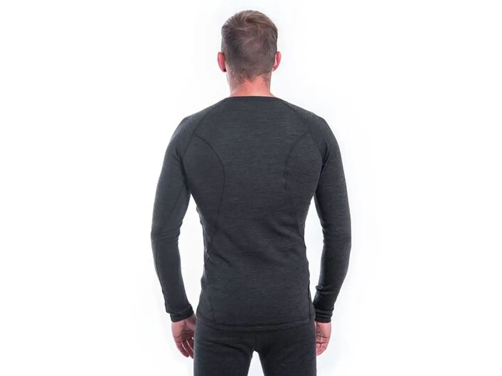 Sensor Merino Bold men's shirt long sleeve Anthracite Gray