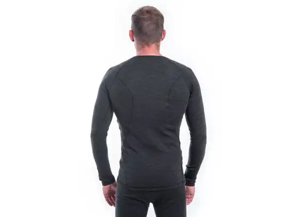 Sensor Merino Bold men's shirt long sleeve Anthracite Gray