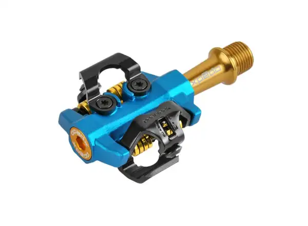 X-pedo CXR Pro SPD clipless pedals black/blue Ti