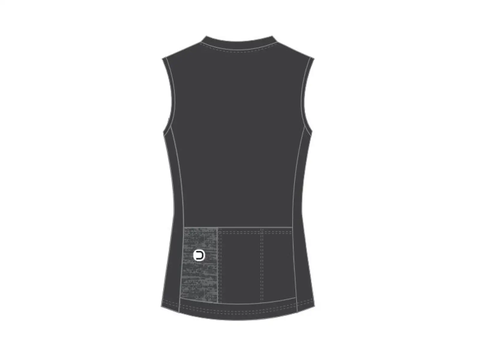 Dotout Signal women's sleeveless jersey Light Black