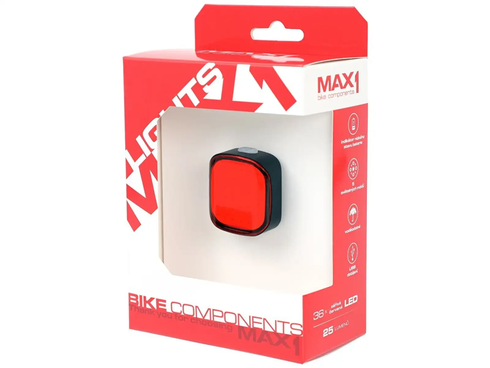 Max1 Sirius USB rear light