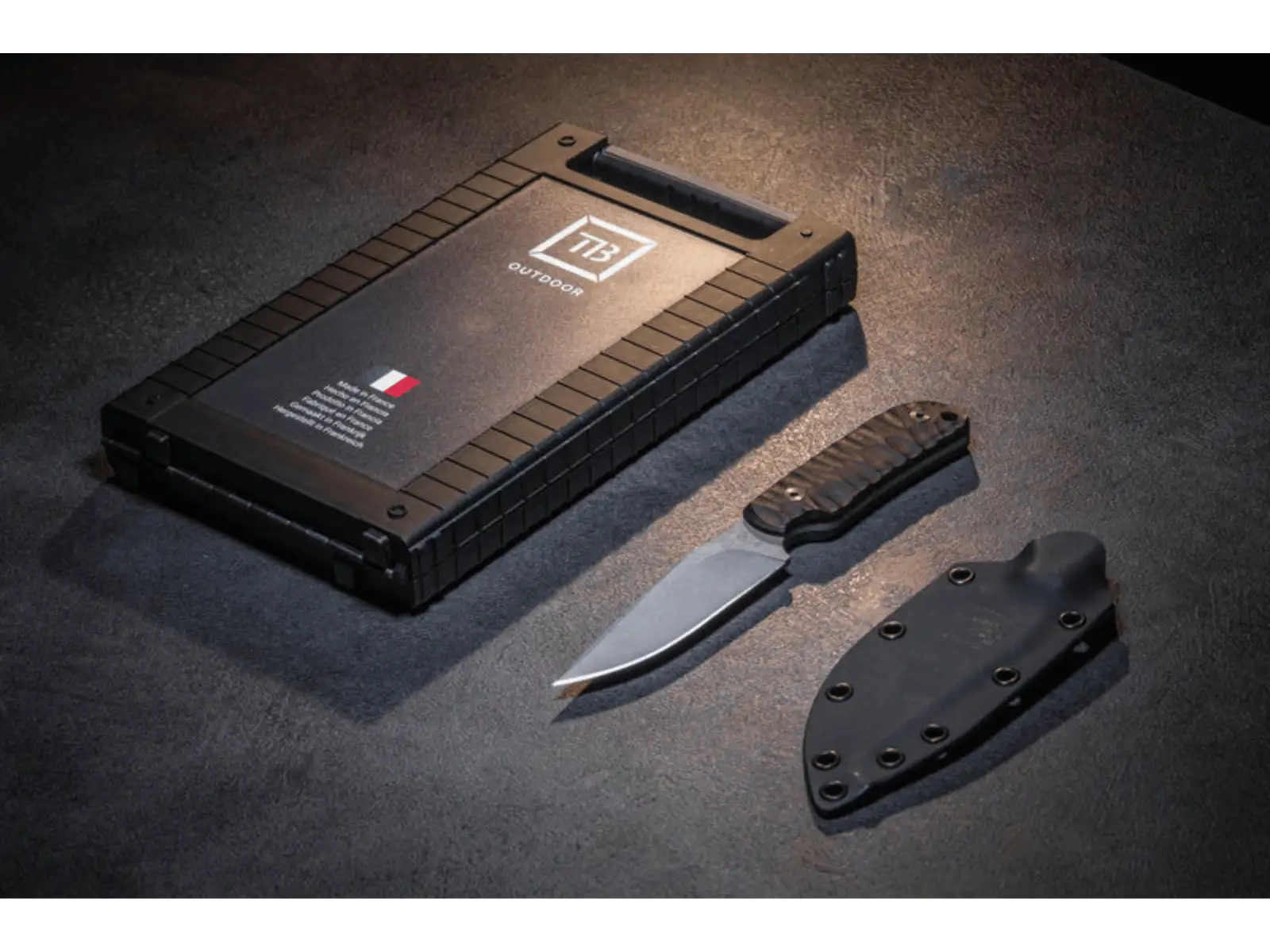 TB Outdoor Cammandeur G10 Knife black