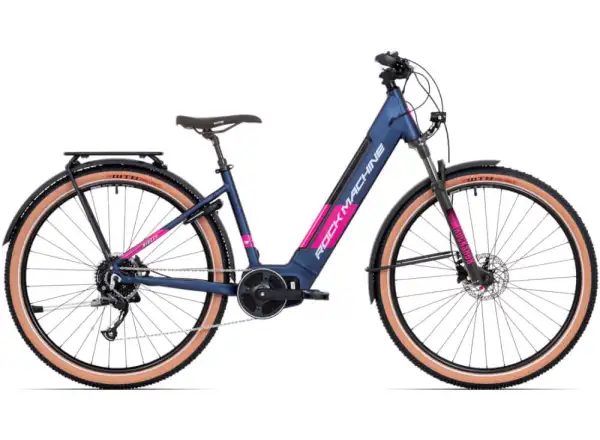 Rock Machine Storm INT e90-29 lady touring matte blue/silver/pink e-bike