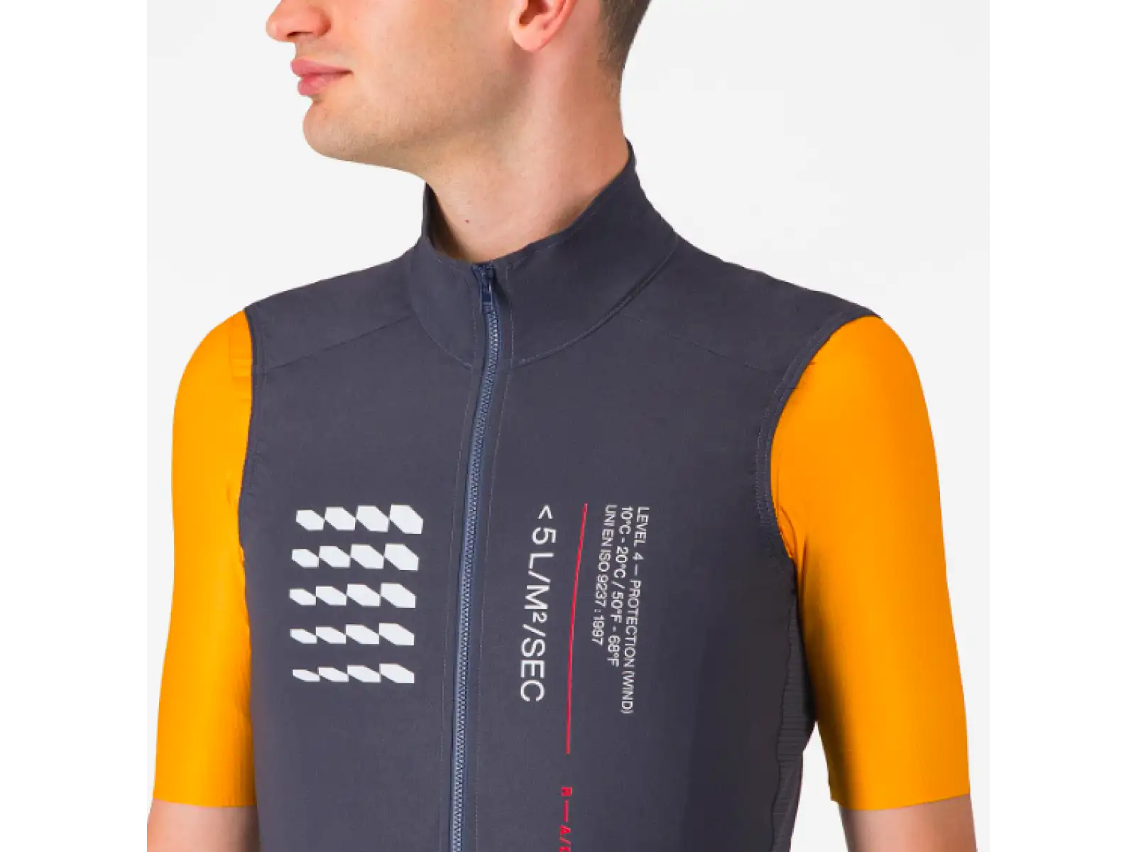 Castelli Espresso R-A/D men's vest Smoky Gray