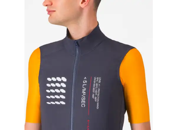Castelli Espresso R-A/D men's vest Smoky Gray
