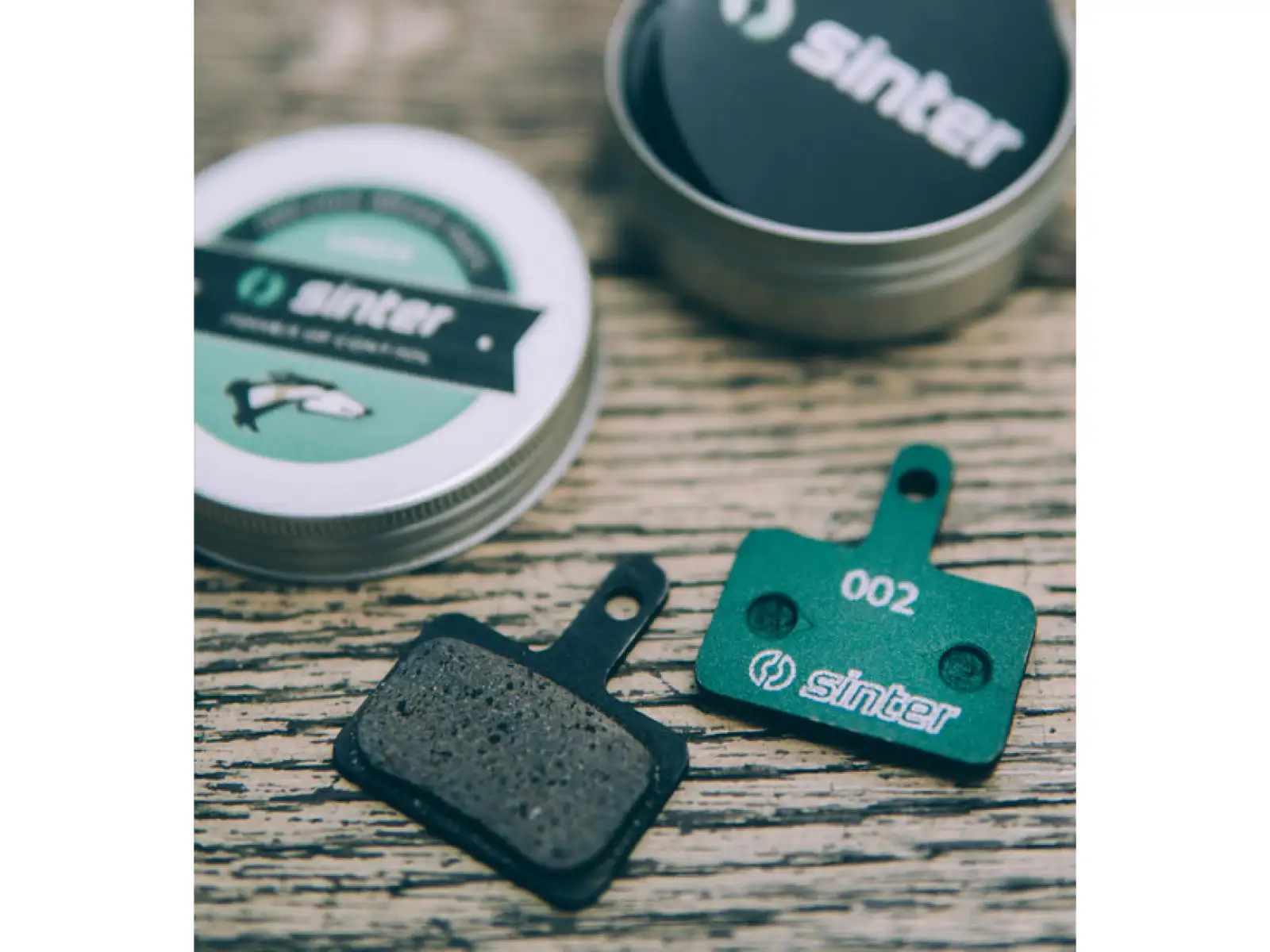Sinter Shimano B Type brake pads polymer green