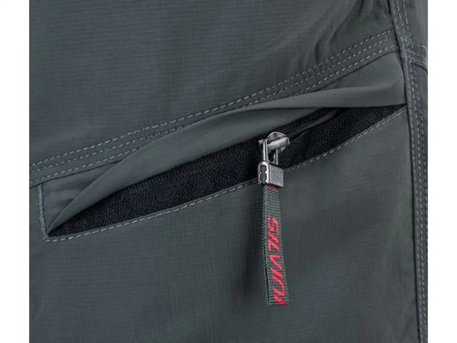 Silvini Rango men's MTB shorts charcoal/red