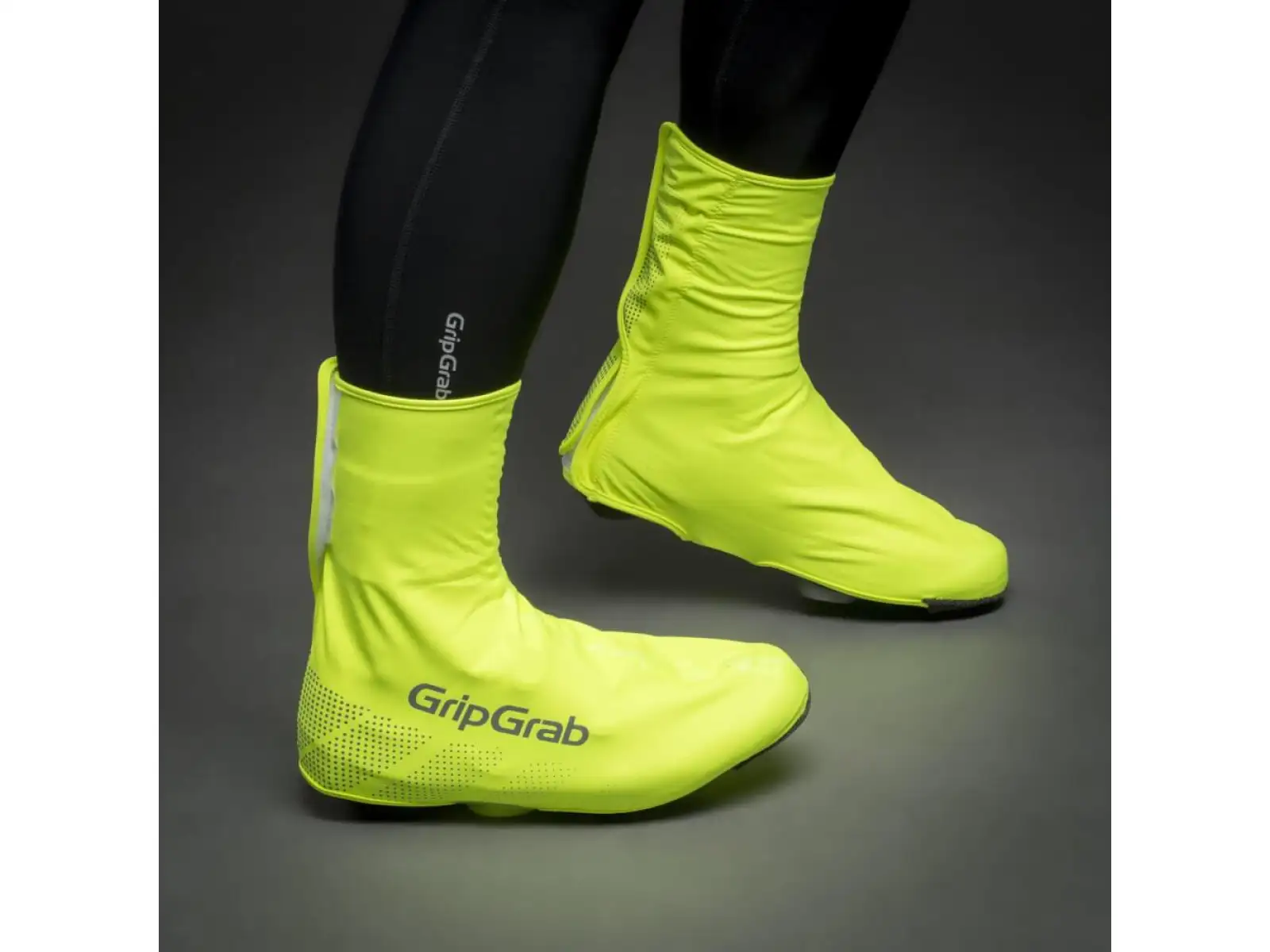 Grip Grab Ride Hi-Vis Waterproof shoe covers Yellow