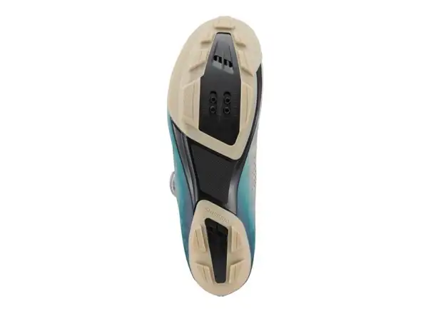 Shimano SH-RX600 gravel shoes beige/blue