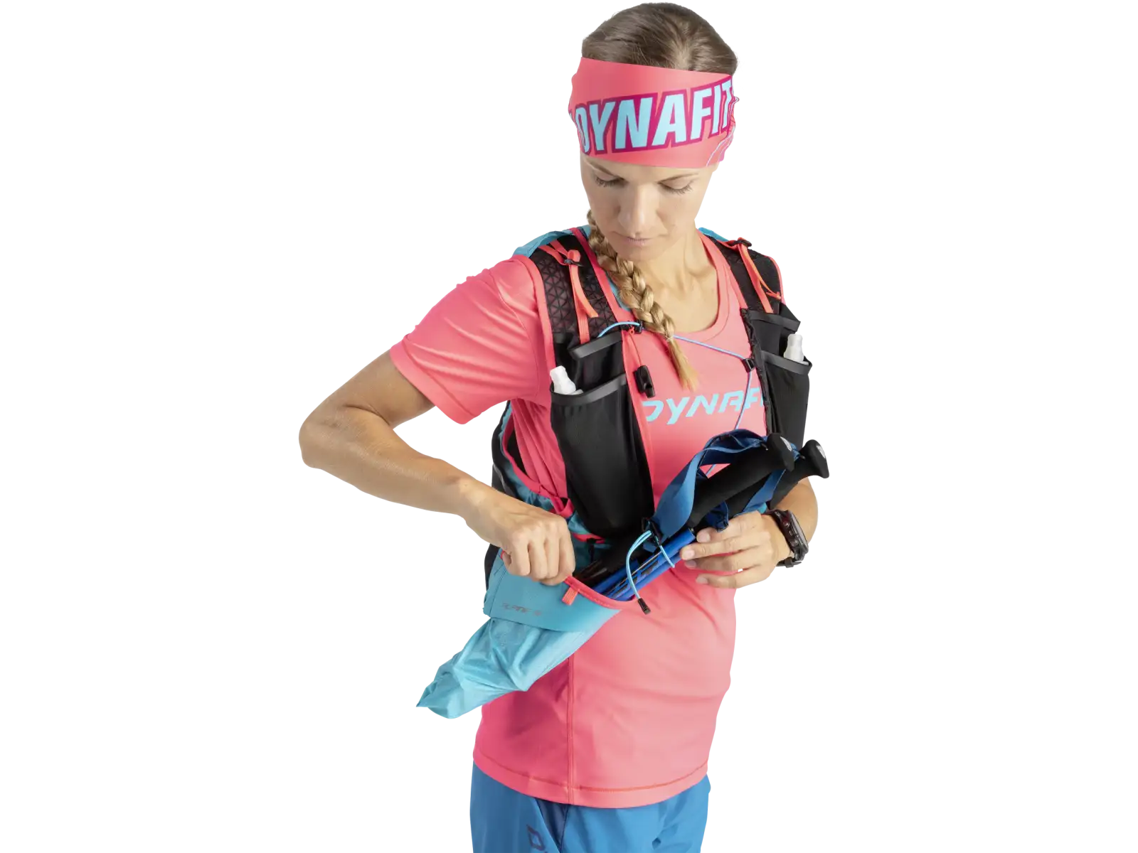 Dynafit Ultra Pro Pole foldable running poles carbon/methyl blue