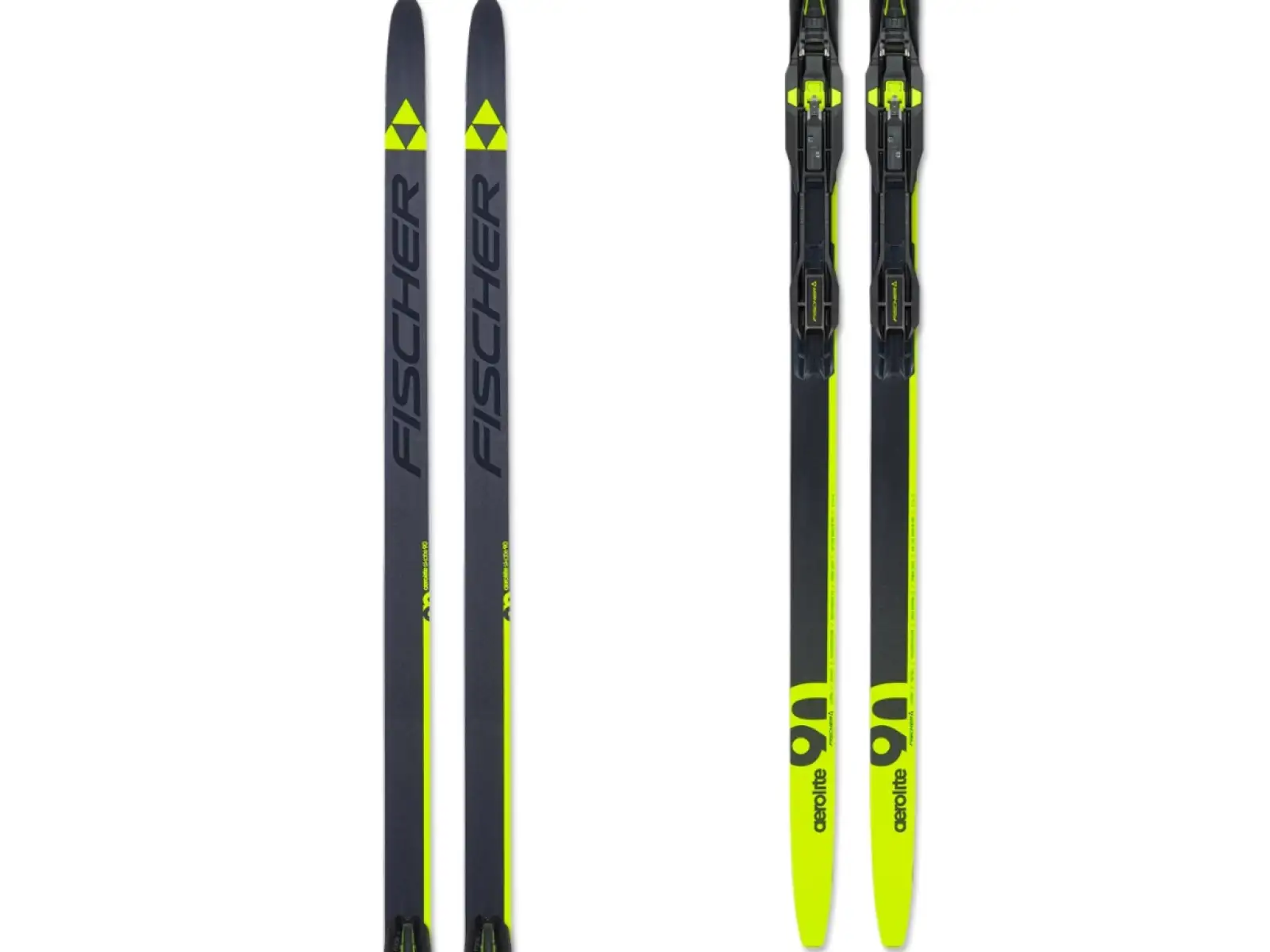 Fischer Aerolite Skate 90 Stiff cross-country skis + Race Skate bindings set